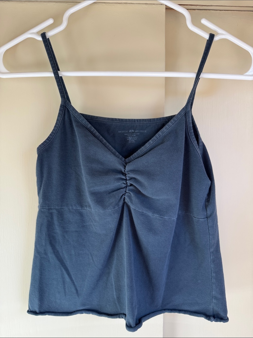 Brandy Melville Black Cinch-Front V-Neck Cami